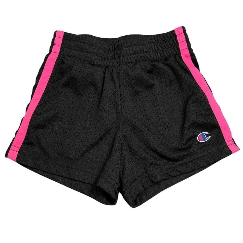 Champion | Black Shorts with Pink Stripes